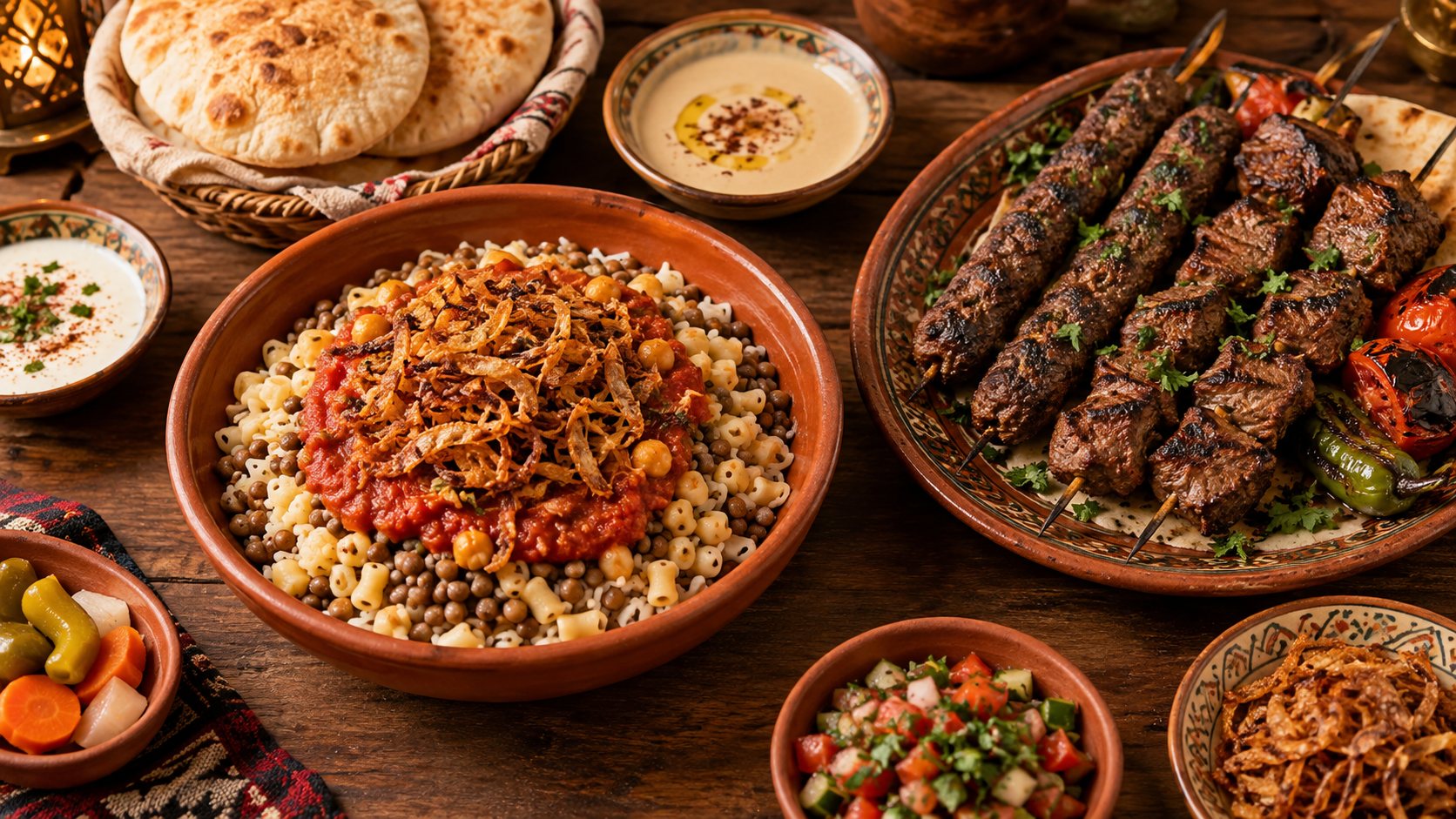 أطباق كشري ومشويات زمان